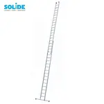 Solide Echelle droite Solide 2x18 échelons avec stabilisateur