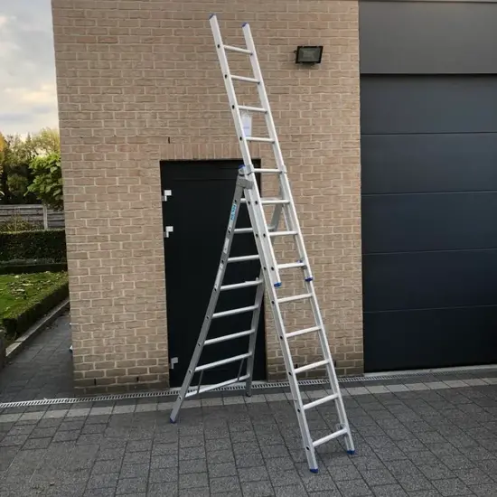 Solide Solide reformladder 3x8 sporten D08 | Professionele Industriële ladder