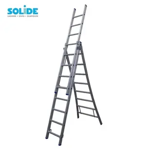 Solide combination ladder 3x8 rungs D08