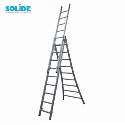 Solide combination ladder 3x9 rungs