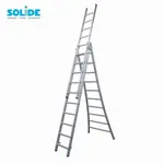 Solide Solide combination ladder 3x10 rungs D10 | Professional Industrial Ladder