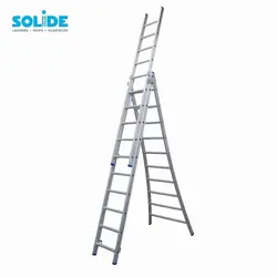 Solide combination ladder 3x10 rungs
