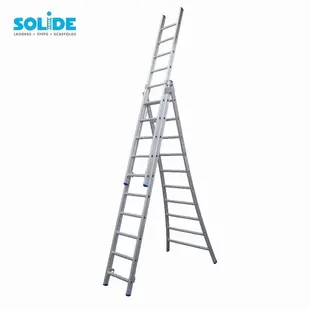 Solide combination ladder 3x10 rungs D10