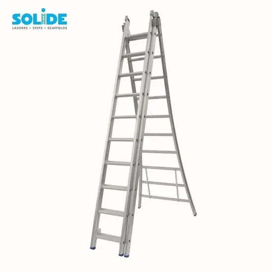 Solide Solide combination ladder 3x10 rungs D10 | Professional Industrial Ladder
