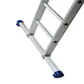 Solide Echelle droite Solide 3x16 échelons avec stabilisateur