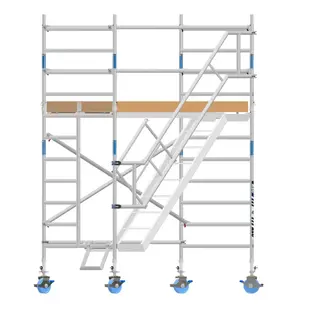 Scaffold stair tower 135 x 250 x 4 m working height