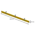 Roof Safety Systems Plinthe 3 m RSS toit incliné
