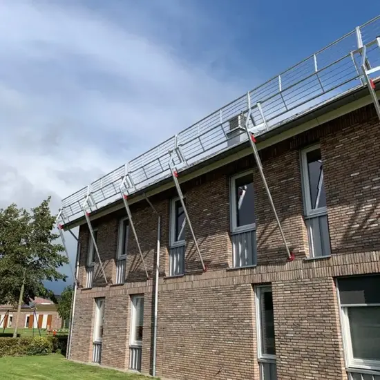 Roof Safety Systems RSS roof edge protection 27 meters | EN 13374 Class C fall protection