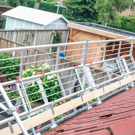 Roof Safety Systems RSS protection de bord de toit 30 mètres | Sécurité antichute EN 13374 Classe C