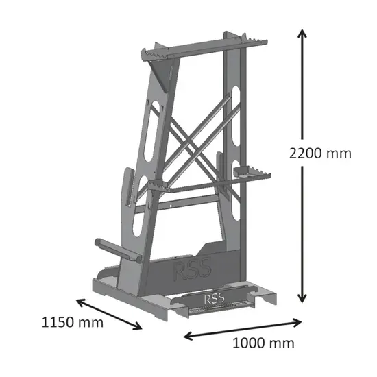 Roof Safety Systems RSS sloping roof transport & storage frame