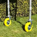 Roues d'échafaudage de jardin ensemble | Roues d'échafaudage pour sols meubles