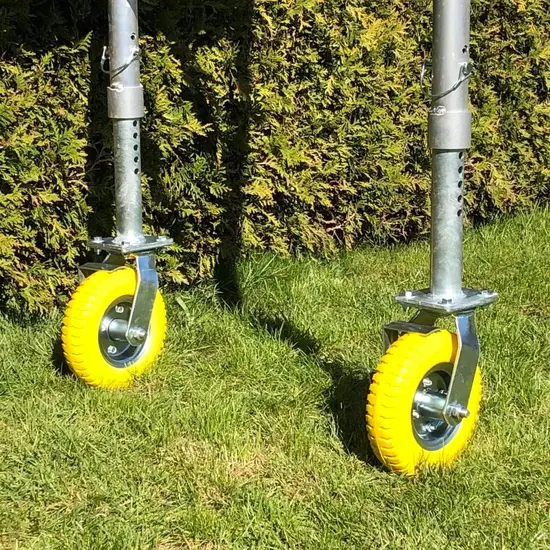 Roues d'échafaudage de jardin ensemble | Roues d'échafaudage pour sols meubles