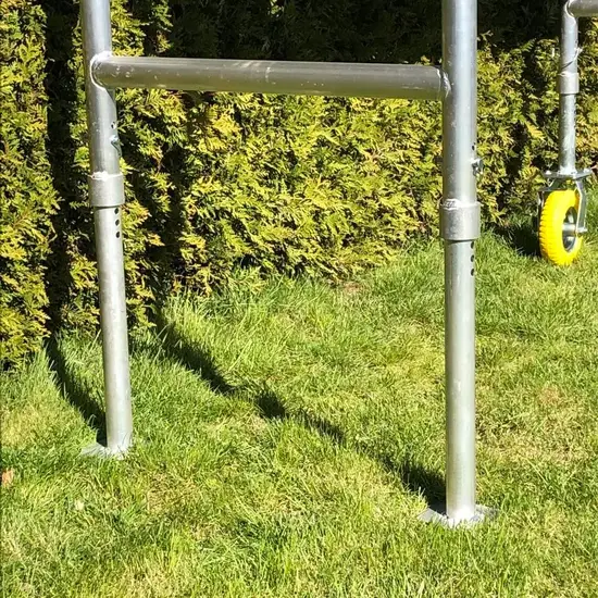 Roues d'échafaudage de jardin ensemble | Roues d'échafaudage pour sols meubles