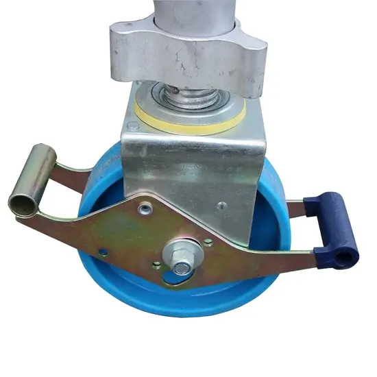 ASC ASC rolsteigerwiel 200 mm met aluminium spindel nylon