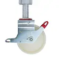 Euroscaffold Steigerwiel 200 mm met alu spindel 800 Kg nylon