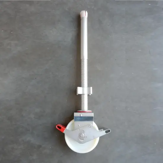 Euroscaffold Steigerwiel 200 mm met alu spindel 800 Kg nylon