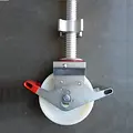 Euroscaffold Roue d'échafaudage 200 mm réglable 800 Kg nylon