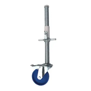 Scaffold castor 150 mm with steel spindle nylon