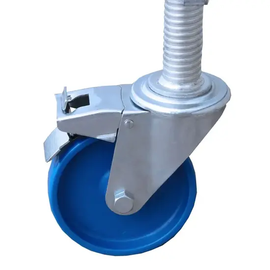 Alumexx Roue d'échafaudage 150 mm avec socle en acier nylon