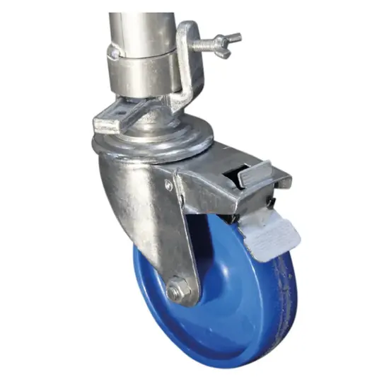 Alumexx Roue d'échafaudage 150 mm avec socle en acier nylon