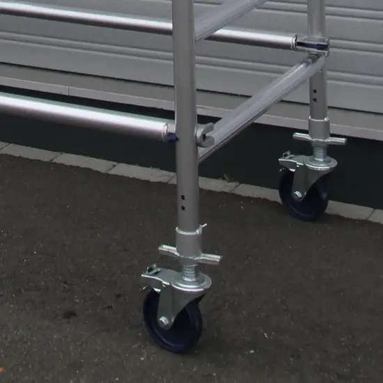 Alumexx Steigerwiel 150 mm met stalen spindel nylon