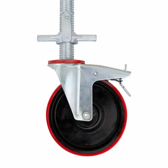Euroscaffold Roue d'échafaudage 200 mm avec socle en acier polyamide