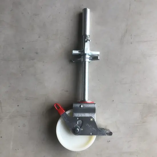 Euroscaffold Scaffolding castor 200 mm with steel spindle 500 Kg nylon