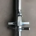 Euroscaffold Roue d'échafaudage 200 mm avec socle en acier 500 Kg nylon