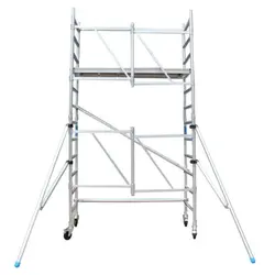 A-Line foldable scaffold tower working height 4.75 m + 2 outriggers