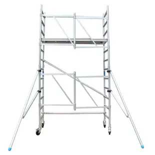 Echafaudage pliant A-Line hauteur de travail 4,75 m + 2 stabilisateurs