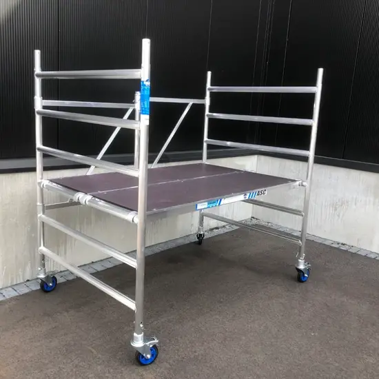 ASC Echafaudage pliant large ASC 135x190 hauteur travail 3 m