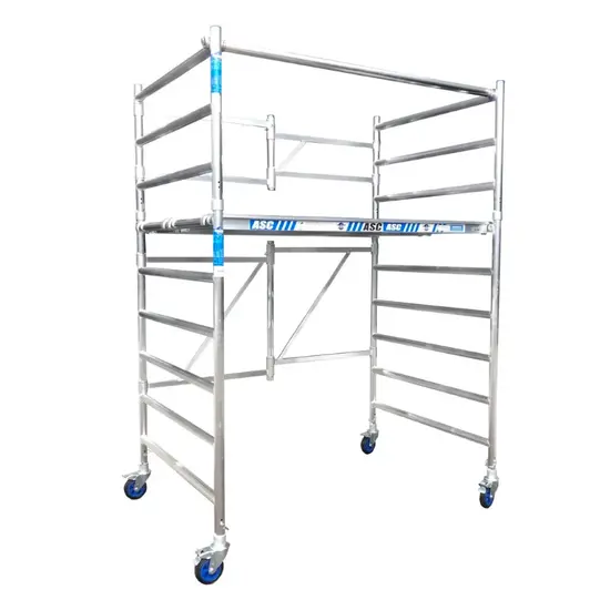 ASC Echafaudage pliant large ASC 135x190 hauteur travail 4 m