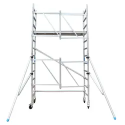 Echafaudage pliant ASC 135x190 hauteur travail 4,7 m + 2 stabilisateurs