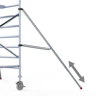 Stabilisateur télescopique pour échafaudage 200 cm