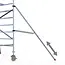 Stabilisateur télescopique pour échafaudage 200 cm | Universel 50 mm
