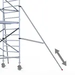 Scaffolding adjustable stabilizer 300 cm | Universal 50 mm