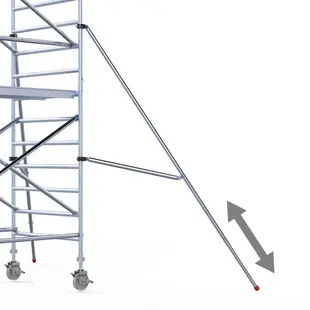 Stabilisateur télescopique pour échafaudage 300 cm