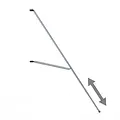 Stabilisateur télescopique pour échafaudage 300 cm | Universel 50 mm