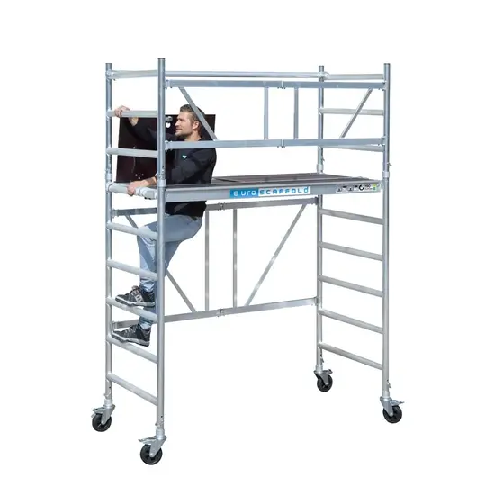 Euroscaffold Euroscaffold échafaudage pliant 90x190 hauteur de travail 4 m