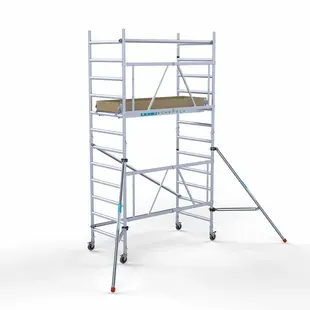 Euroscaffold folding scaffold 90x190 working height 4,7 m + 2 outriggers