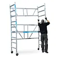 Euroscaffold Echafaudage pliable Euroscaffold hauteur de travail 3,8 m