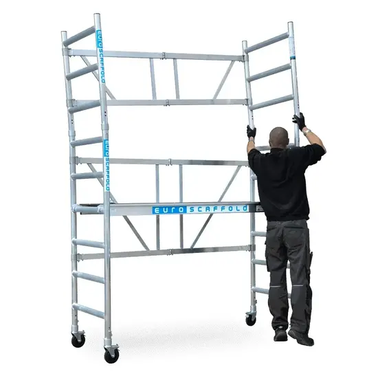 Euroscaffold Euroscaffold folding scaffold working height 3,8 m