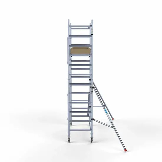 Euroscaffold Echafaudage pliable Euroscaffold hauteur travail 4,7 m avec stabilisateurs