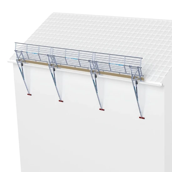 Euroscaffold SGS Edge fall protection sloping roof 9 meters