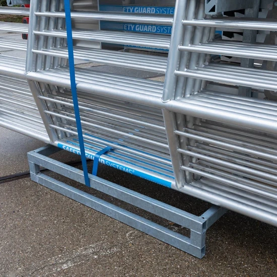 Euroscaffold SGS Edge fall protection sloping roof transport & storage frame