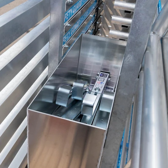 Euroscaffold SGS Edge fall protection sloping roof transport & storage frame