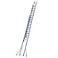 Tubesca Extension ladder with cord 3x18 treads