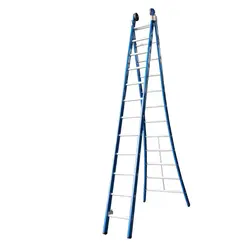 ASC Premium ladder 2x12 sporten uitgebogen