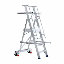 Eurostairs Easy mobile warehouse stepladder 4 steps