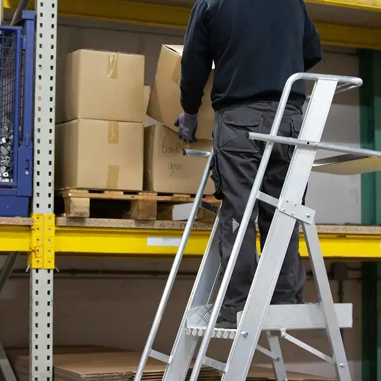 Eurostairs Eurostairs Easy mobile warehouse stepladder 8 steps